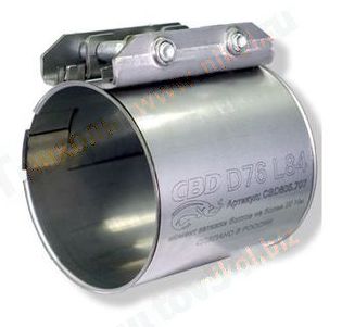 Хомут глушителя D 73-78 (муфта) L84мм <b>CBD CBD605.707</b> - изображение