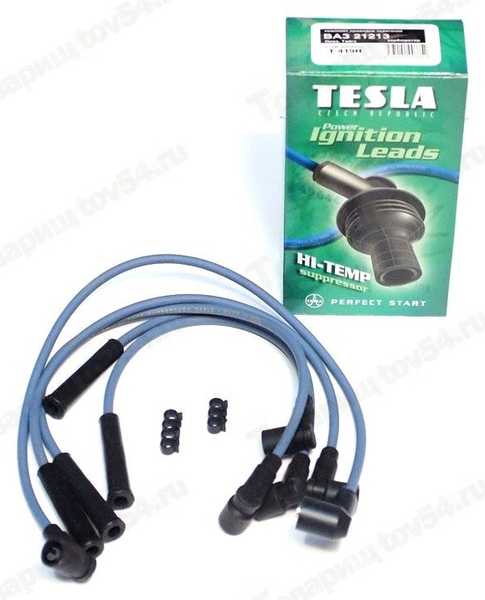 Провода в/в ВАЗ 21213 Тесла Стандарт зеленая <b>Чехия T419H</b> - изображение