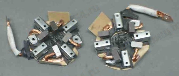 Щетки стартера ВАЗ 2110 н.о. (блок в сборе) <b>Челябинск Щ/узел СТ 57.3708</b> - изображение