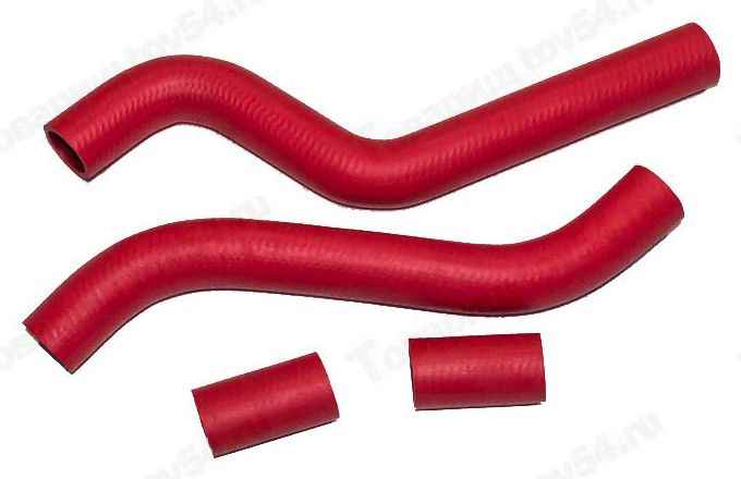 Патрубок радиатора ВАЗ 2108 (4шт) красный <b>CS-20 10143</b> - изображение