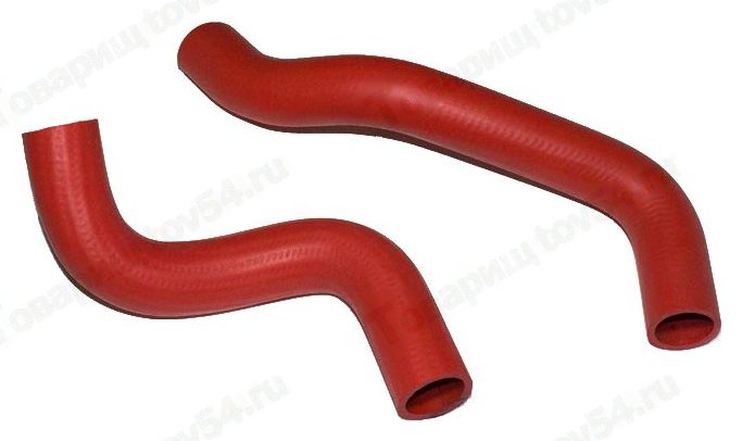 Патрубок радиатора ВАЗ 2123 (2шт) красный <b>CS-20 10149</b> - изображение