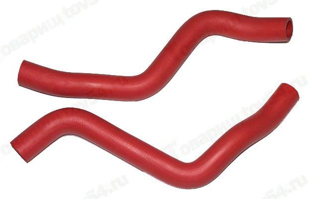 Патрубок радиатора ВАЗ 2170 Приора (2шт) красный <b>CS-20 10150</b> - изображение