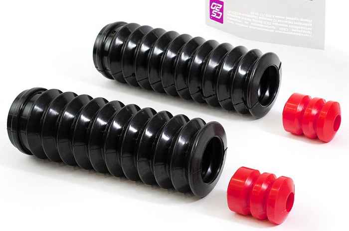 Отбойник задней стойки с пыльником ВАЗ 2108 (2 шт) красн/черн <b>CS-20 10471</b> (2108-2912622, 2108-2915681) - изображение