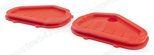 Заглушки проема рулевых тяг ВАЗКалина, 2190 Гранта (2шт) силикон красные <b>CS-20 12608</b> - изображение