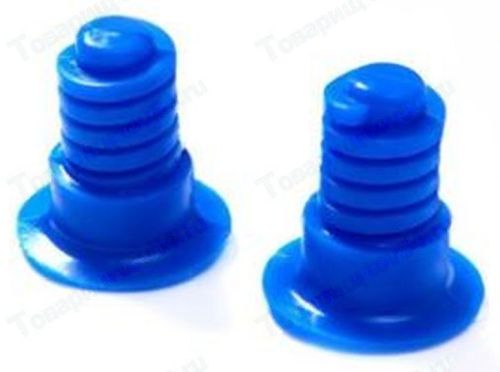 Отбойники капота ВАЗ 2110 (2шт) силикон синий <b>CS-20 12726</b> - изображение