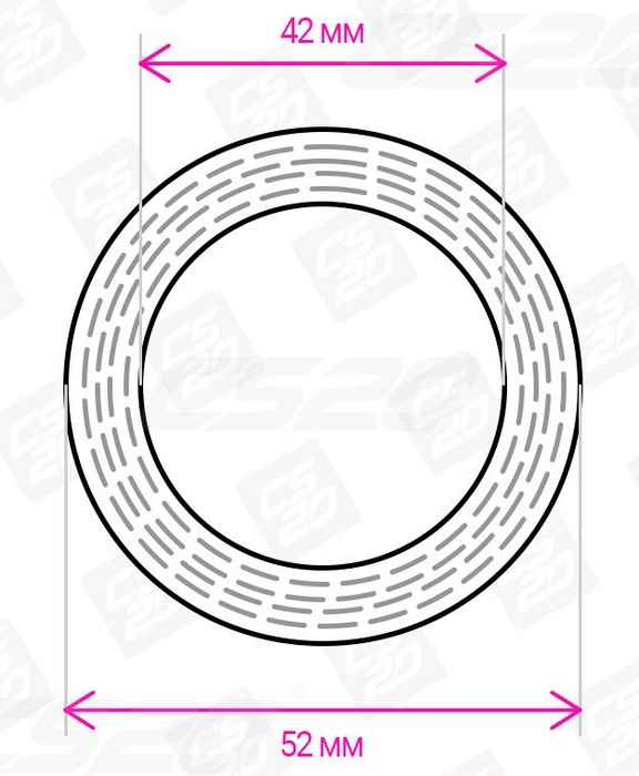 Патрубок горловины топливного бака ВАЗ 21099 силикон красный <b>CS-20 12743</b> (2108-1101080-10) - изображение 2