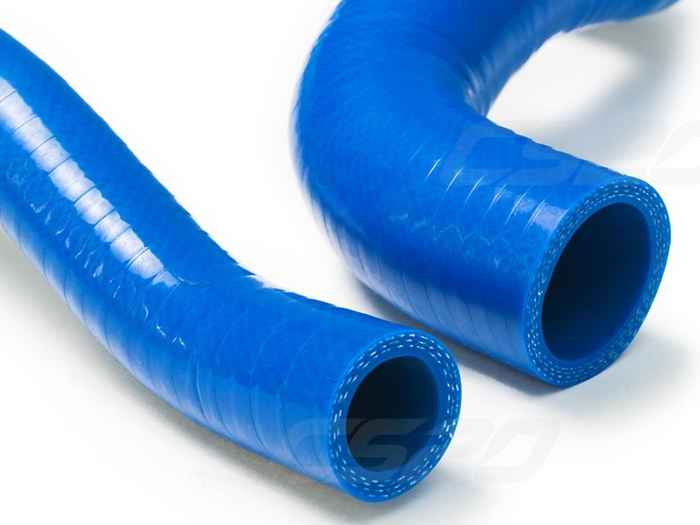 Патрубки радиатора ВАЗ 2123 (3шт) силикон синий <b>CS-20 13562</b> (2123-1303010, 2123-1303025, 2123-1303074-01) - изображение 1