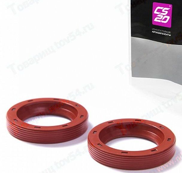 Сальники полуоси ВАЗ 2101, 21213 (2шт) красные <b>CS-20 13764</b> - изображение