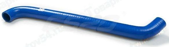 Патрубок радиатора ВАЗ 21213 верхний силикон синий <b>CS-20 14273</b> - изображение