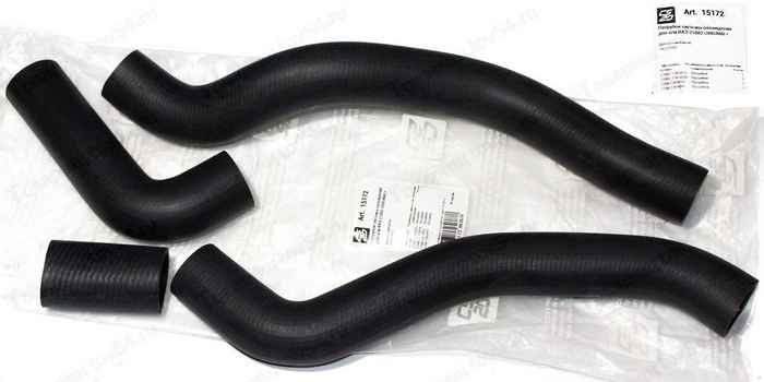 Патрубки радиатора ВАЗ 21082 (4шт) резин <b>CS-20 15172</b> - изображение Патрубки радиатора ВАЗ 21082 (4шт) резин <b>CS-20 15172</b> - изображение