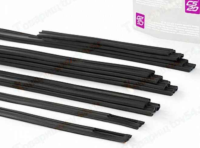 Уплотнитель стекла двери ВАЗ 2105 верхний (12шт) <b>CS-20 16589</b> - изображение