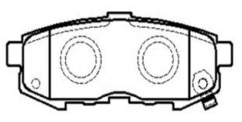 Колодки тормозные дисковые задние Mazda MPV 04> (нов арт GK0686) <b>CTR CKMZ-40</b> - изображение