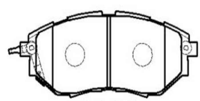 Колодки тормозные дисковые передние Subaru Legacy IV 3.0i/ Outback 3.0i 03> (нов арт GK0999) <b>CTR CKSU-12</b> - изображение