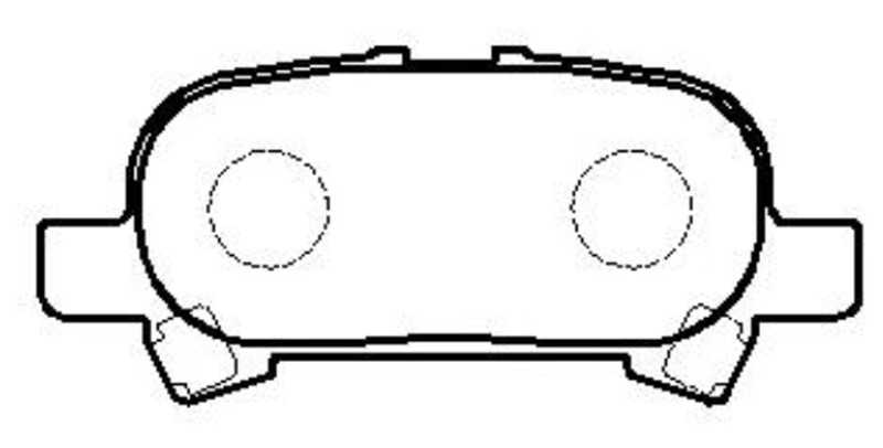 Колодки тормозные дисковые задние Toyota Avalon/Camry 2.4-3.5 96-05 (нов арт GK1045) <b>CTR CKT-31</b> - изображение