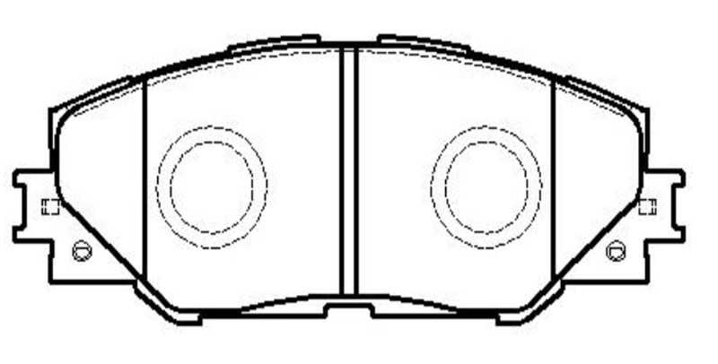 Колодки тормозные дисковые передние Toyota RAV IV 2.0VVT-i/2.2D-4D 06> (нов арт GK1063) <b>CTR CKT-49</b> - изображение