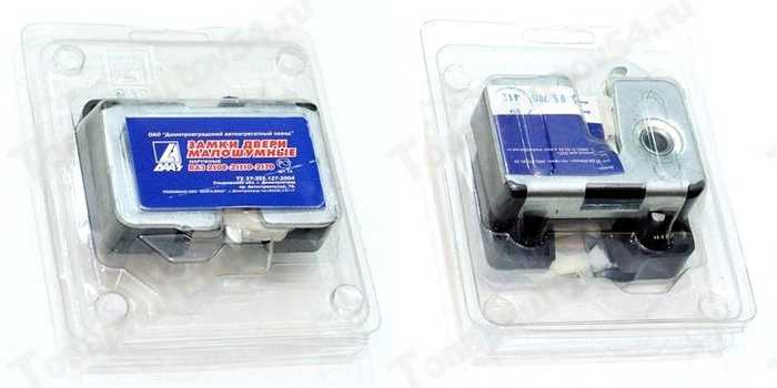 Механизм замка двери наружный ВАЗ 2108-2110 бесшумный (к-т лев. + прав.) <b>ДААЗ 2170-6105010</b> - изображение