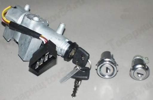 Замок зажигания Газ-31105 (с личинками замков дверей) <b>ДААЗ 31105-6105006</b> - изображение
