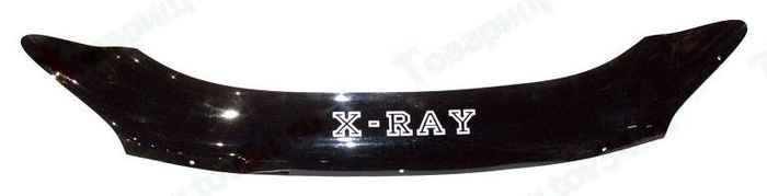 Спойлер на капот (мухобойка) LADA X-Ray (ЕВРО крепеж) <b>DELTA DKN-00016</b> - изображение