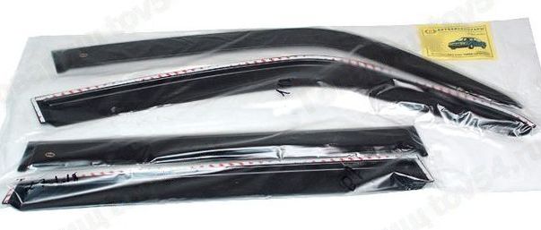 Ветровики (дефлекторы) для дверей ВАЗ 2123 Шевроле-Нива самоклеящиеся <b>DELTA DN-00010</b> - изображение