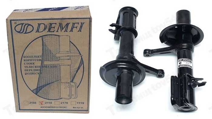 Корпус стойки ВАЗ 2110 (стакан) лев. <b>DEMFI D 2110-2905581</b> - изображение