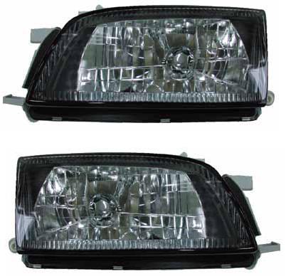 Фара TOYOTA CALDINA / CARINA E 92-96 лев.+прав. комплект, черный хрусталь <b>DEPO 212-1156PXLD-2</b> - изображение