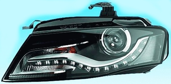 Фара AUDI A4 08-11 ксенон, диодная полоса <b>DEPO 446-1122LMLEHM2</b> - изображение