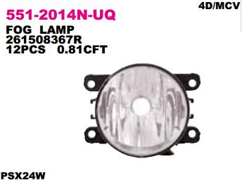 (10-) LOGAN фара противотум л=п с кронштейн <b>DEPO 5512014NUQ</b> - изображение