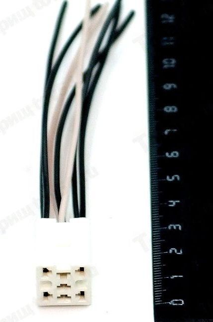 Колодка под одну еврокнопку ВАЗ 2115 с проводами S=0,75мм L=120мм <b>ДИАЛУЧ КЛ188-1</b> - изображение