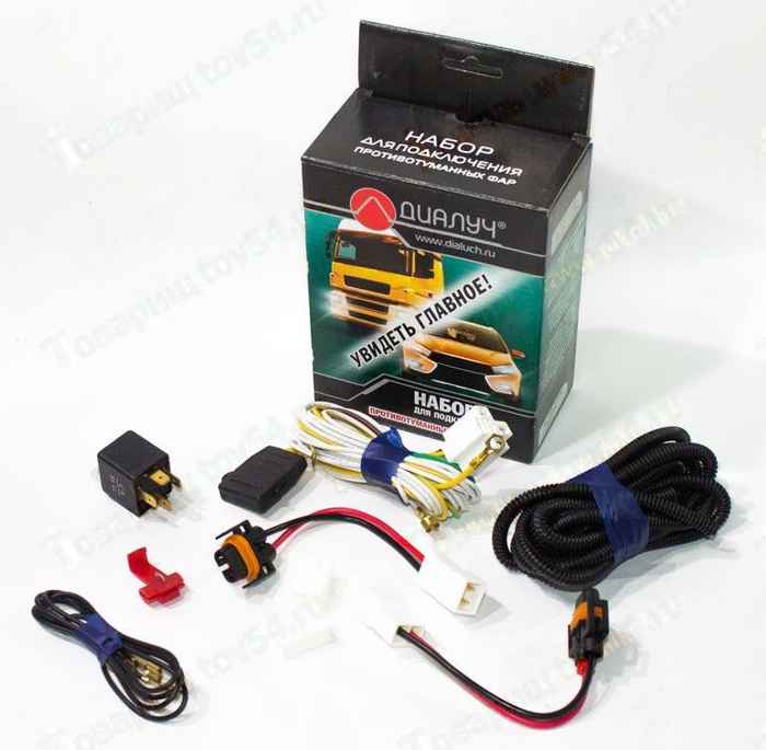 Провода противотуманных фар 2117-ВАЗ 1119 Калина (жгут) полный комплект (с модулем управ. 345.3769 ) <b>ДИАЛУЧ ПВ273-К</b> - изображение