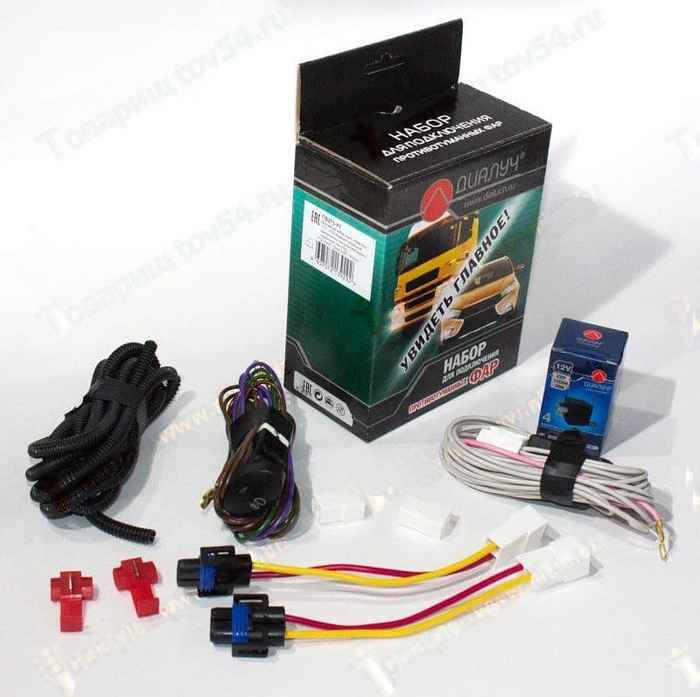 Провода противотуманных фар 2117-ВАЗ 1119 Калина (жгут) полный комплект (отдельн.вкл. с модулем управ 344.376 <b>ДИАЛУЧ ПВ273-К1</b> - изображение