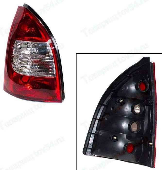 Корпус с рассеивателем ВАЗ 1117 Калина (универсал) левый <b>1117-3716021</b> - изображение