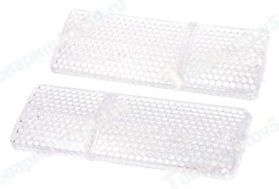 Стекло подфарника ВАЗ 2106 бесцветное (комплект 2шт) <b>2106-3712070 + 2106-3712071</b> - изображение