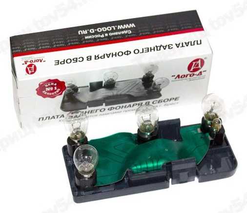 Плата заднего фонаря ВАЗ ВАЗ 21213 (угол) левый с лампами Лого-Д <b>Димитровград 21213-3716292</b> - изображение