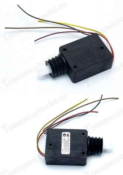 Мотор-редуктор блокировки замка двери ВАЗ 2170 Приора (соленоид) 4 провода универсал <b>Олимп Моторс МКРЦ-6512110</b> - изобра Мотор-редуктор блокировки замка двери ВАЗ 2170 Приора (соленоид) 4 провода универсал <b>Олимп Моторс МКРЦ-6512110</b> - изображение
