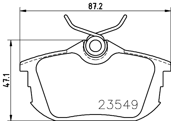Комплект тормозных колодок, дисковый тормоз <b>ДОН PCP1111</b> - изображение