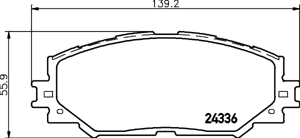 Комплект тормозных колодок, дисковый тормоз <b>ДОН PCP1112</b> - изображение