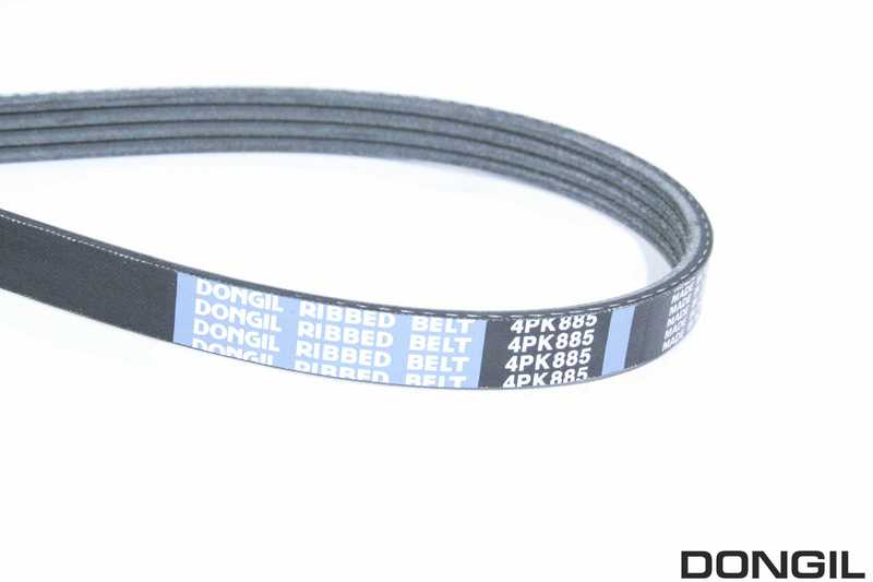 Ремень поликлиновой MAZDA FAMILIA BJ# B3 / BP / ZL (ALT) / SUBARU LEGASY EJ18-20 (AC) <b>DONGIL 4PK885</b> - изображение