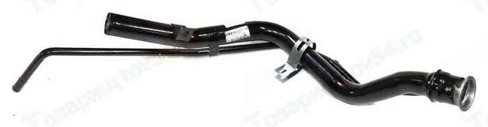 Труба наливная топ бака ВАЗ 2112, 2170 Приора в сборе с хомутом <b>ДСК 2112-1101054</b> - изображение