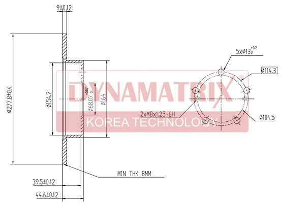 Диск тормозной <b>DYNAMATRIX DBD1110</b> - изображение