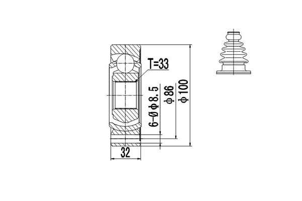 Комплект шруса <b>DYNAMATRIX DCV603002</b> - изображение Комплект шруса <b>DYNAMATRIX DCV603002</b> - изображение