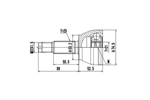 Комплект шруса <b>DYNAMATRIX DCV818014</b> - изображение