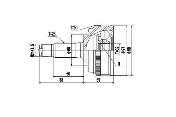Комплект шруса <b>DYNAMATRIX DCV823014</b> - изображение