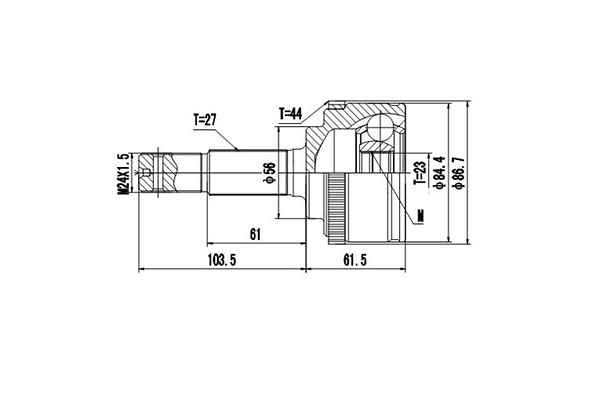 Комплект шруса <b>DYNAMATRIX DCV841142</b> - изображение