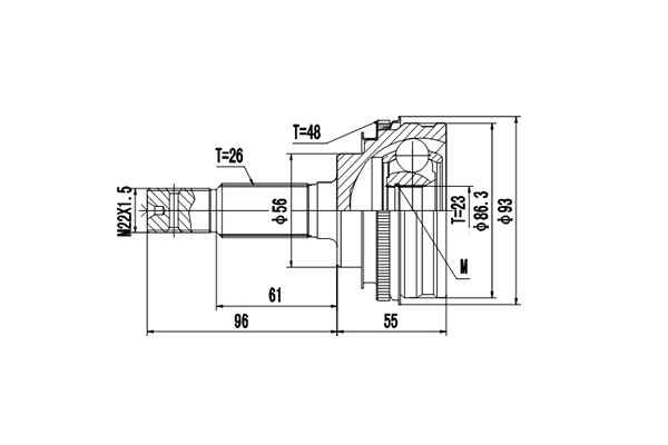 Комплект шруса <b>DYNAMATRIX DCV859006</b> - изображение