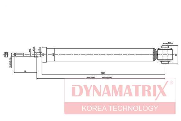 Амортизатор подвески газонаполненный <b>DYNAMATRIX DSA348002</b> - изображение