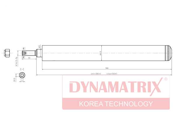 Амортизатор подвески гидравлический <b>DYNAMATRIX DSA665030</b> - изображение