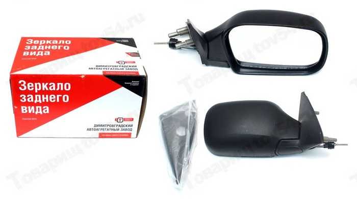 Зеркало заднего вида наружное ВАЗ 2123  Нива Шевроле правое механическое (трос) <b>ДЗА 2123-8201006</b> - изображение