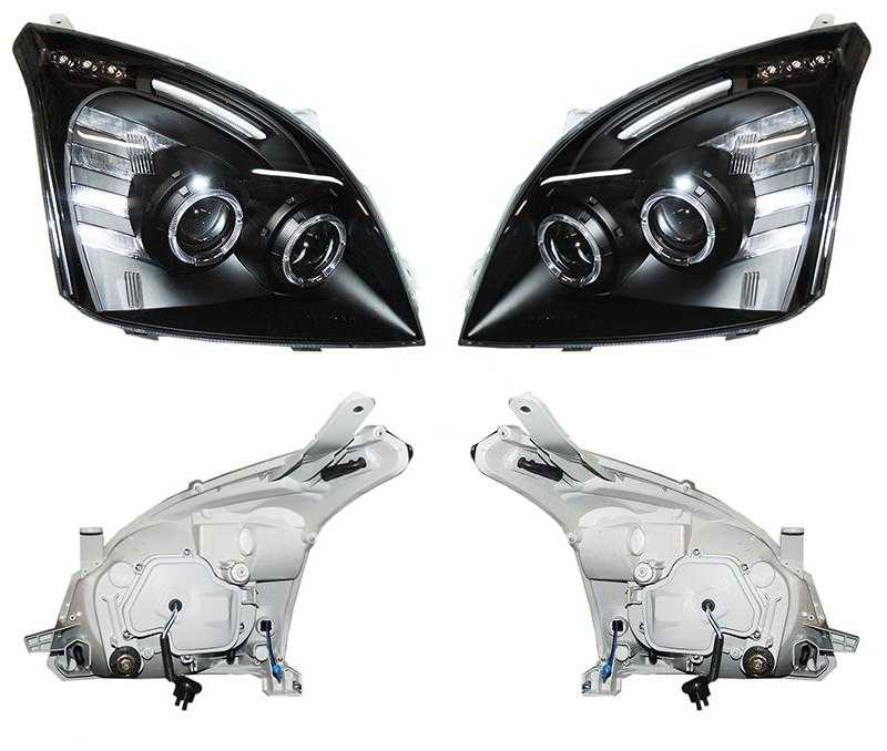 Фара TOYOTA LAND CRUISER PRADO 02-09 черный линза диодный тюнинг комплект лев.+прав. <b>EAGLE EYES PF-EE-212-11D7-BL</b> - изображение 1