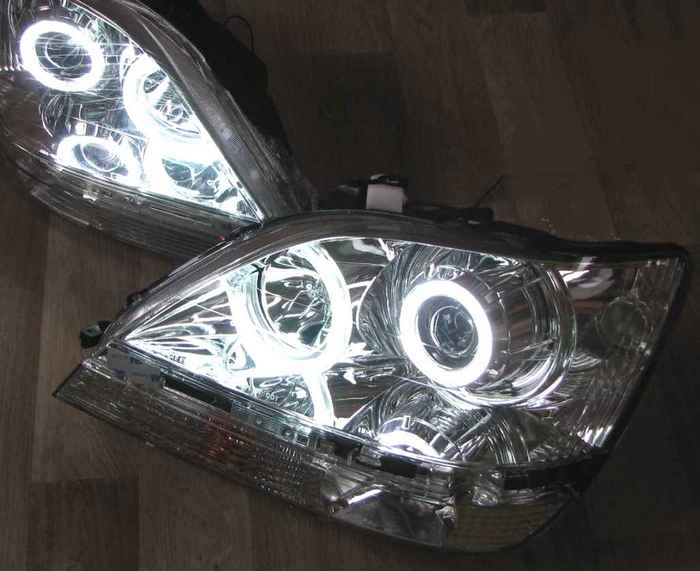 Фара PF-EE-312-1152-CR (LEXUS RX300/TOYOTA HARRIER 98-02) хром линза тюнинг комплект R+L - изображение 3