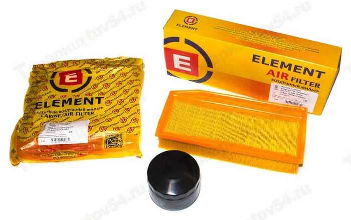 Комплект фильтров ВАЗ 2180 Vesta, X-RAY (масл.+ возд.+ салон.) <b>ЭЛЕМЕНТ EOAC103</b> - изображение